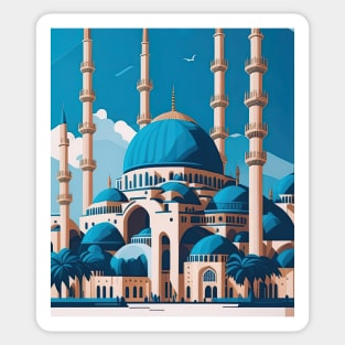 Blue Mosque Sticker